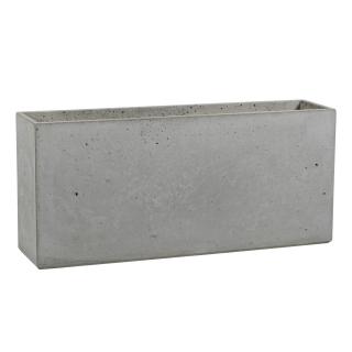 Donica betonowa LINEA L 90x22x40 szary naturalny