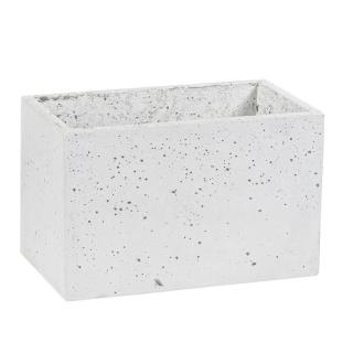 Donica betonowa S 24x14x15 biały