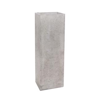Donica betonowa TOWER L 31x25x93 szary naturalny