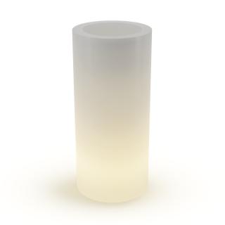 Donica z polietylenu HEBE PL-HE70-LIGHT biały podświetlany