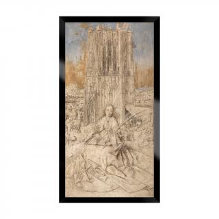 Święta Barbara obraz Jan van Eyck rama czarna