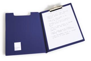 Clipboard A4 z okładką, "standard", PCV, granatowy