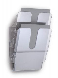FLEXIPLUS A4 2 pionowe pojemniki na dokumenty DURABLE, przezroczysty