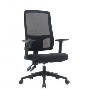 FOTEL ERGONOMICZNY POPSTAR MESH, CZARNY