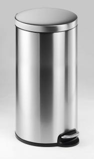 Kosz na śmieci z pedałem stainless steel 30L