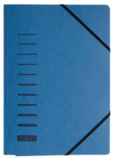 PAGNA Teczka z preszpanu z gumką, na 1-200 kartek, 3 skrzydłowa, niebieska