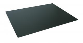 Podkład na biurko 650x500 mm ozdobne krawędzie PP nieprzezroczyste, czarny