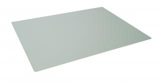 Podkład na biurko 650x500 mm ozdobne krawędzie PP nieprzezroczyste, szary