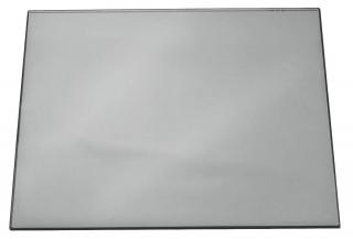 Podkład na biurko 650x520 mm z przezroczystą nakładką, szary