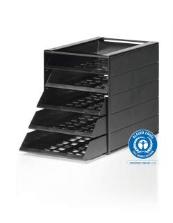 Pojemnik z 5 szufladami, szary Idealbox Basic 5, antracytowy