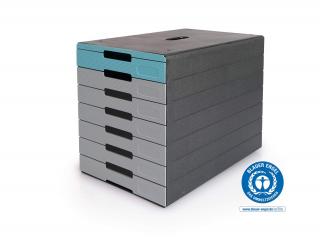 Pojemnik z szufladami IDEALBOX PRO 7, niebieski