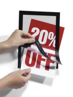 Ramka informacyjna DURAFRAME® A5, czarny, 2 szt