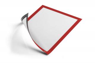Ramka informacyjna DURAFRAME® MAGNETIC A4, czerwony, op. 5 szt.