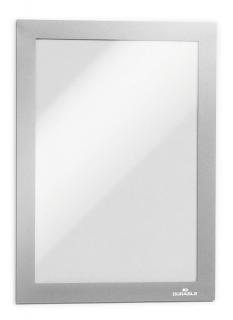Ramka informacyjna DURAFRAME® MAGNETIC A5, srebrny, op. 5 szt