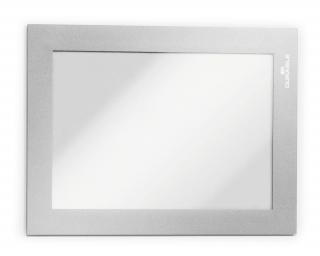 Ramka informacyjna DURAFRAME® MAGNETIC A6, srebrny, op. 5 szt