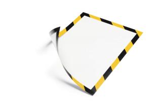 Ramka informacyjna DURAFRAME® MAGNETIC SECURITY A4, żółty/czarny, op. 5 szt.
