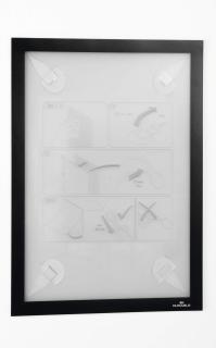 Ramka informacyjna DURAFRAME® WALLPAPER A4, czarny, 1 szt