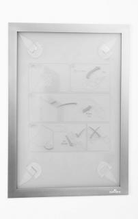 Ramka informacyjna DURAFRAME® WALLPAPER A4, srebrny, 1 szt