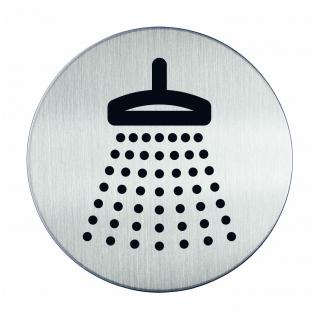 Tabliczka Ø83 symbol "prysznic"