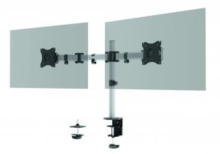Uchwyt SELECT do 2 monitorów z mocowaniem do stołu