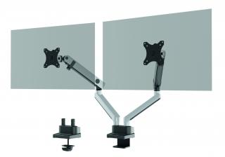 Uchwyt SELECT PLUS z ramieniem do 2 monitorów z mocowaniem do stołu