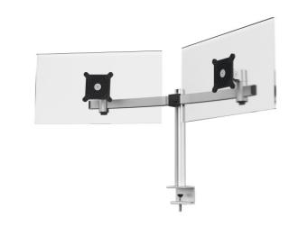 Uchwyt stołowy DURABLE do dwóch monitorów, z zaciskiem biurkowym