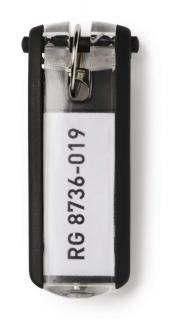 Zawieszki do kluczy KEY CLIP, czarny
