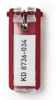 Zawieszki do kluczy KEY CLIP, czerwony