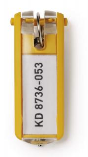 Zawieszki do kluczy KEY CLIP, żółty