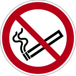 Znak podłogowy DURABLE - "Zakaz palenia"