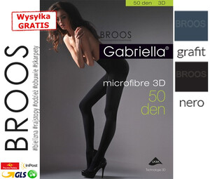 Rajstopy Gabriella Microfibre 3D 50 den