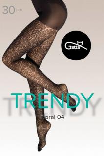 GATTA Rajstopy damskie FLORAL - 04 - 5