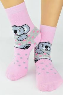 NOVITI SKARPETY FROTTE WZORZYSTE ABS GIRLS SF006
