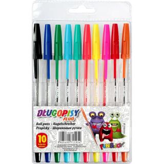 Długopis 10 kolorów Fluo FunJoy