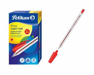 Długopis Stick Super Soft czerwony Pelikan