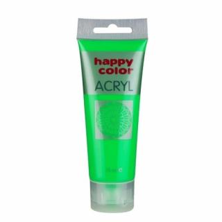 Farba akrylowa zielona fluo75 ml Happy  Color