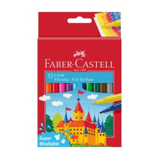 Flamastry 12 kolory Zamek Faber-Castell