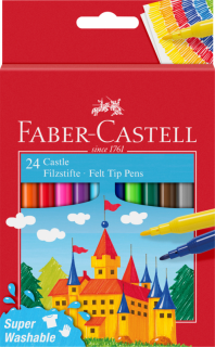 Flamastry 24 kolory Zamek Faber-Castell