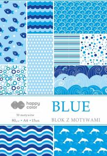 Happy Color blok z motywem Blue A4 15 ark