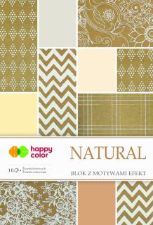 Happy Color blok z motywem Natural A4 10 ark