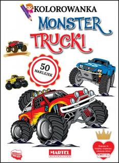Kolorowanka Monster Trucki A4 Martel