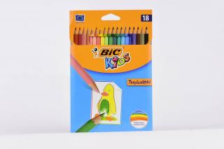 Kredki ołówkowe 18 kolorów BIC Tropicolors