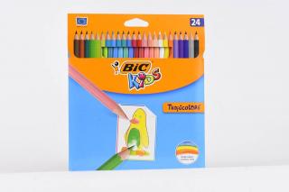 Kredki ołówkowe 24 kolory BIC Tropicolors
