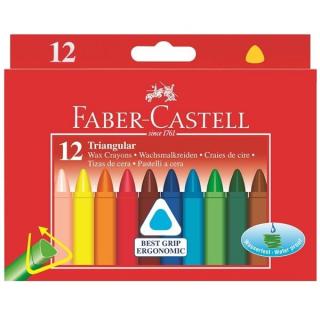 Kredki woskowe trójkątne 12 k Zamek Faber-Castell