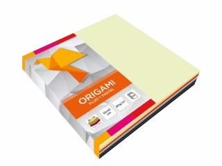Papier do origami 10*10 fluo+pastel op.100szt
