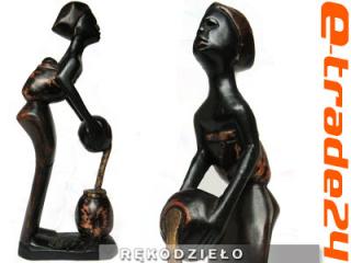 Rzeźba Kobieta Drewniana Figura z Afryki Rekodzieło