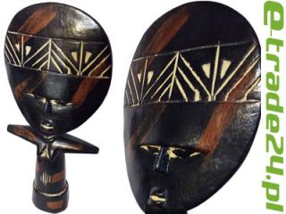 Rzeźba Piękna Drewniana Figurka Aszanti - Afryka 30cm