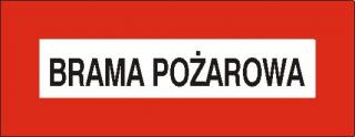 EG-tablice „Brama pożarowa#8221;