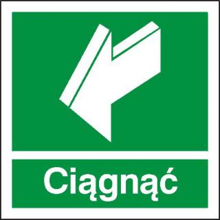 EG-tablice „Ciągnąć#8221;