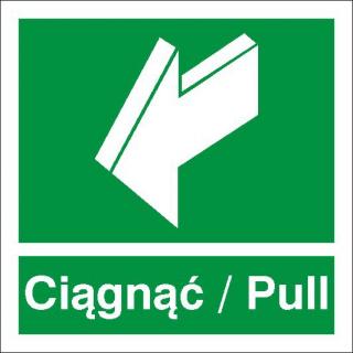 EG-tablice „Ciągnąć/Pull#8221;